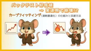 バックテスト好成績でも実運用で崩れる?カーブフィッティングの仕組みと回避方法