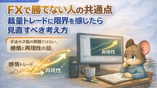 FXで勝てない人の共通点｜裁量トレードの考え方を見直す
