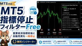 MT5指標停止フィルターFree｜重要経済指標前後に自動売買を一時停止