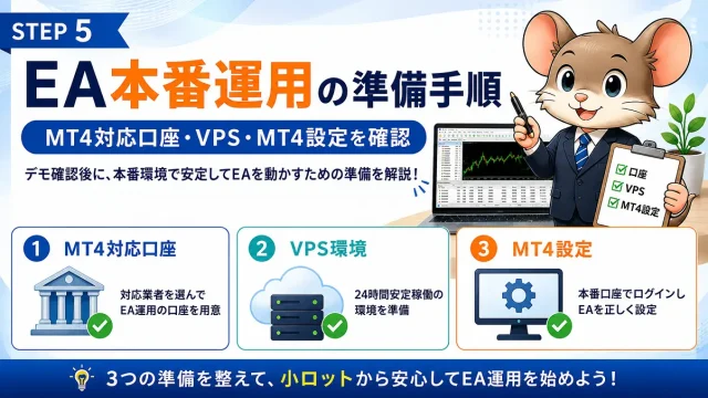 STEP5｜EA本番運用の準備手順