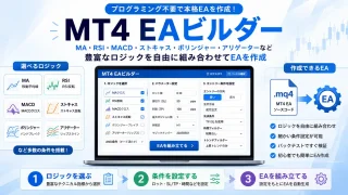 MT4 EAビルダー｜複数ロジックからEAを作成